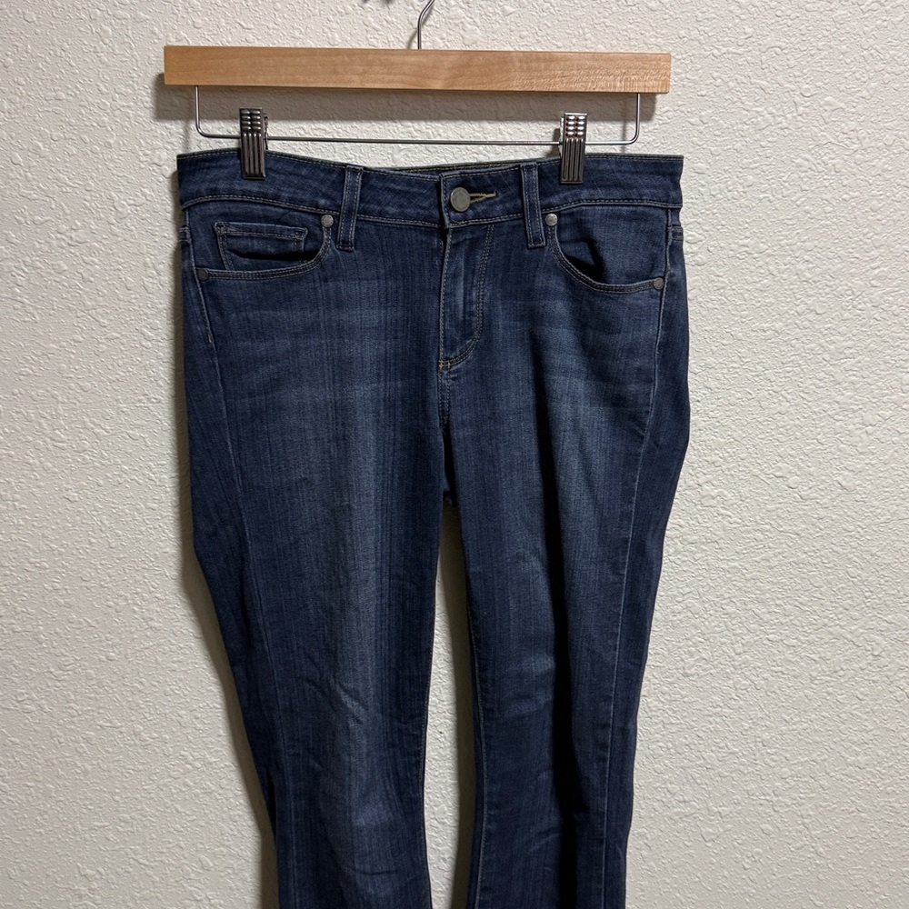 PAIGE Verdugo Skinny Jeans Dark Indigo Wash Mid Rise Stretch Denim Size 27 - Picture 5 of 7